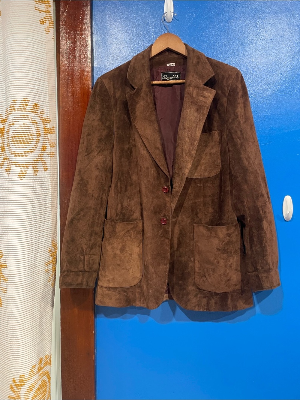 Beged - Or Women’s Brown Suede Blazer Jacket size 6/small